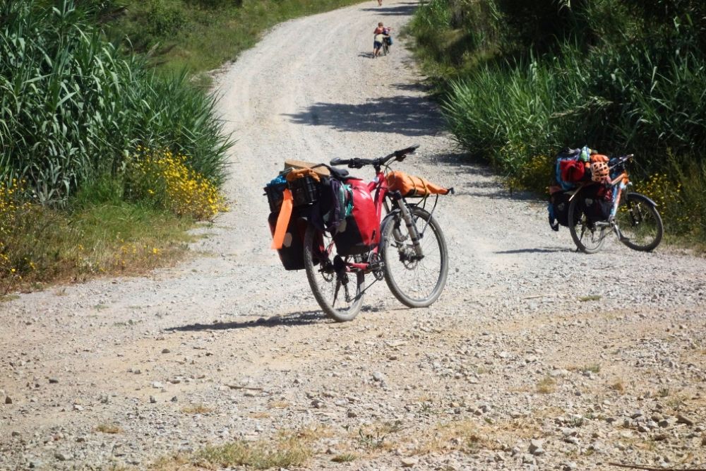 Bicicleta de montaña preparada para las rutas en bicicleta por el entorno de Belmonte